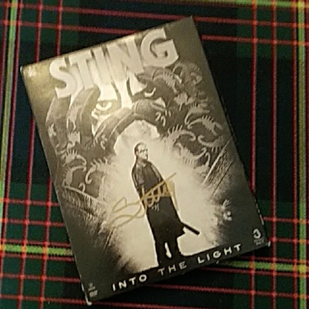 WWE Sting Into the Light DVD - Black & Silver Autographed
